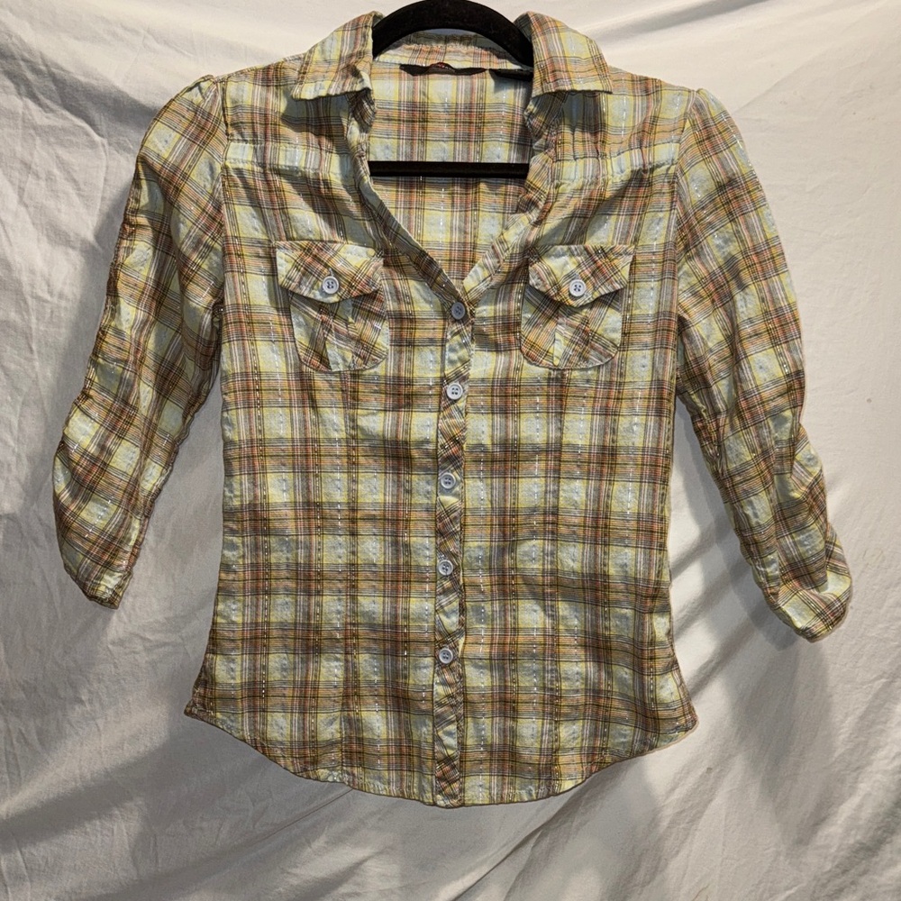 1955 Vintage Multicolor Plaid Shirt